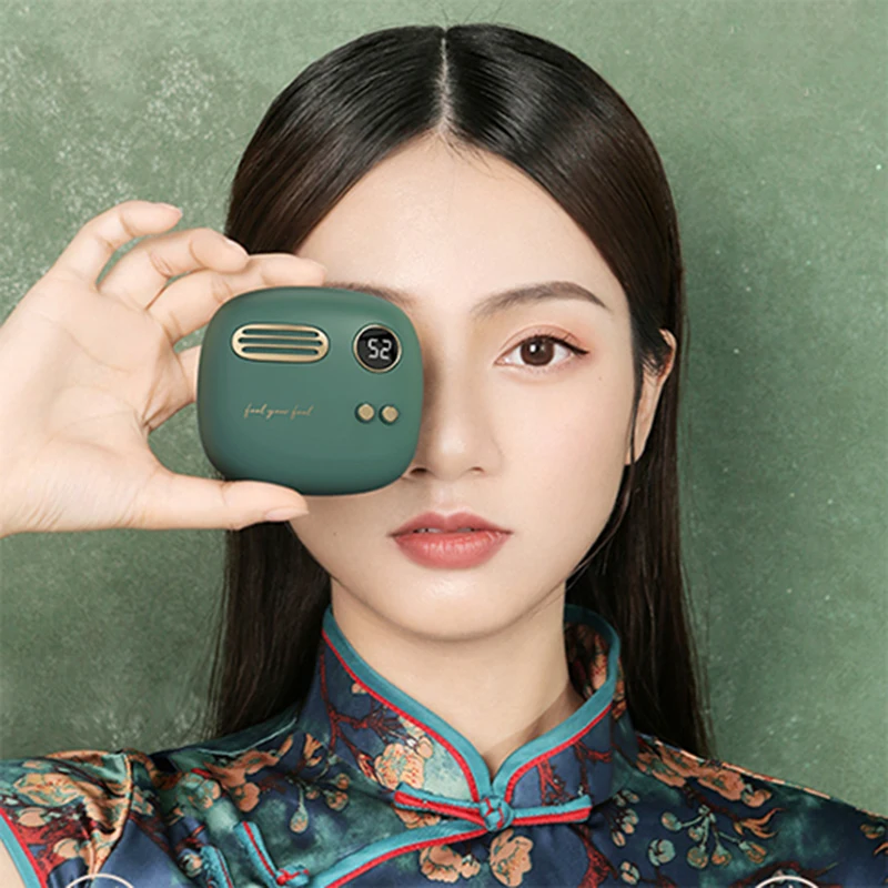 Внешний аккумулятор Xiaomi 5000 мАч милый портативный внешний с цифровым дисплеем