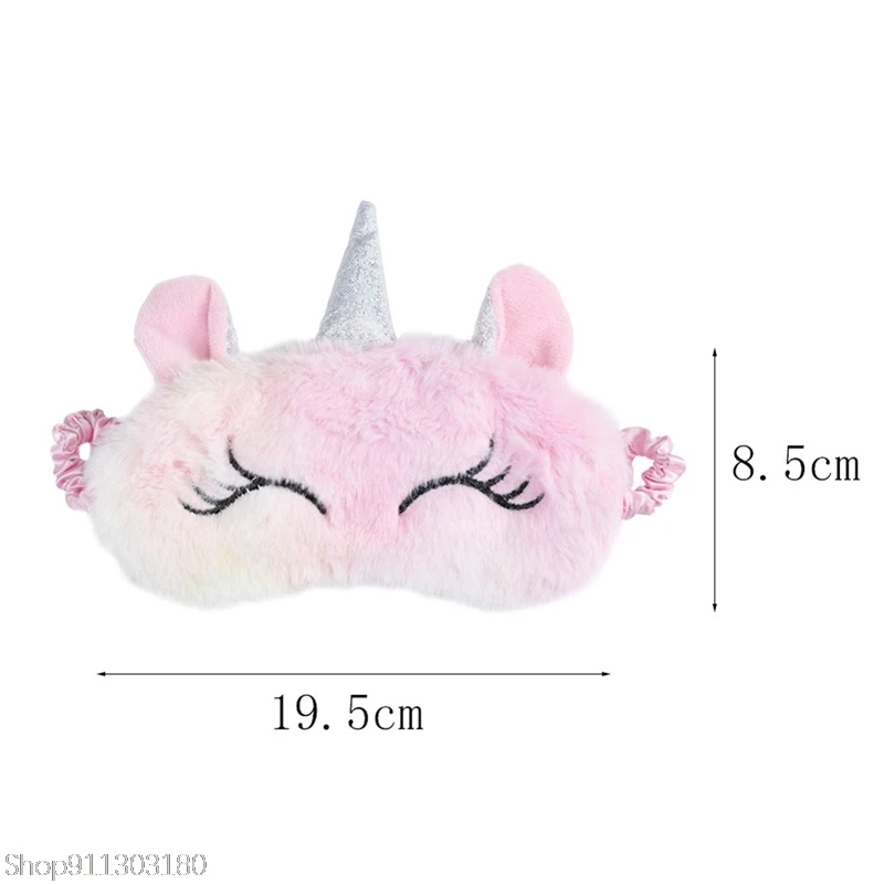 

3D Unicorn Eye Mask Cartoon Variety Sleeping Mask Eyeshade Relax MaskPlush Eye Shade Cover Suitable For Travel Home Party Gifts