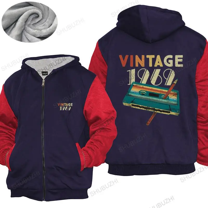 

winter mens warm coat Men'S Vintage 1969 Music Cassette 52Th Birthday Gifts 52 Years Old thick hoody thick hoody teenagers