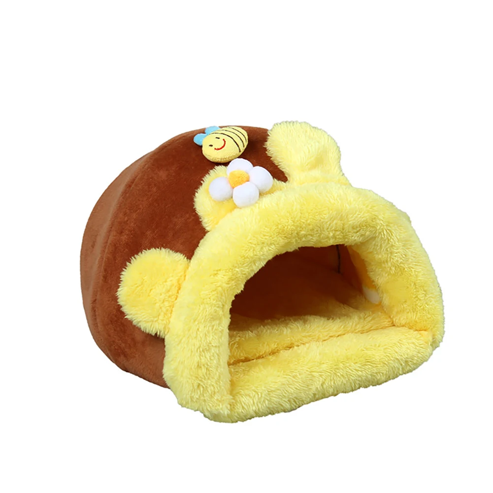 

Hamster Pet Nest Small Dutch Pig with Cotton Honey Pot Small Cotton Soft Plush Autumn and Winter