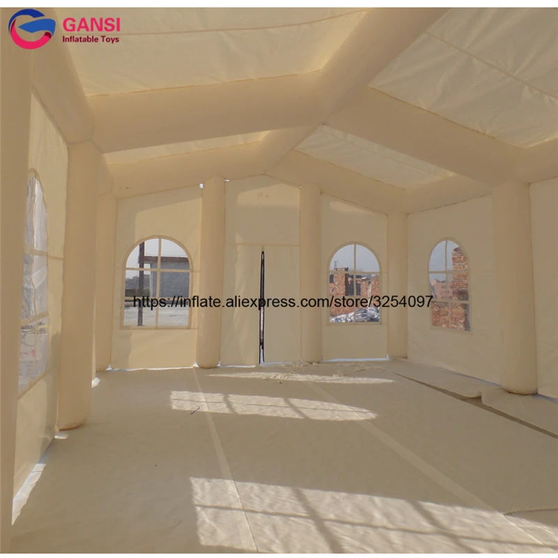 Большой гигантский Уличный дом для свадьбы вечевечерние НКИ белая надувная