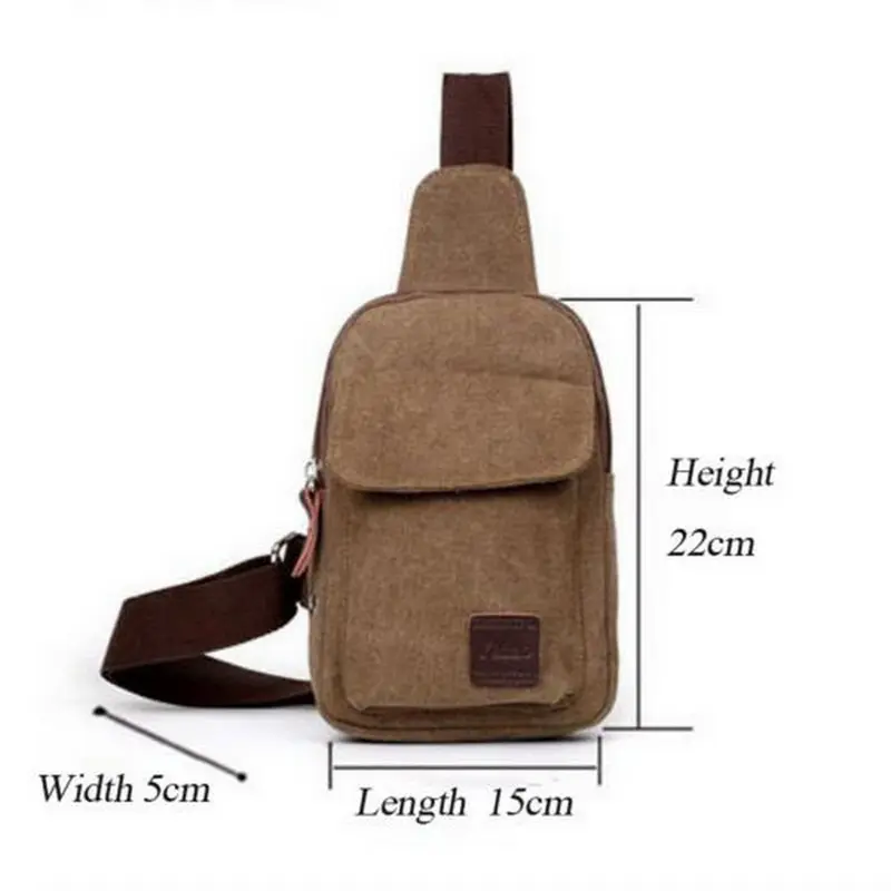 

Fashion Men's Small Waist Bag Travel Hiking Cross Body Messenger Shoulder Casual Solid Men Canvas Bag Handbag