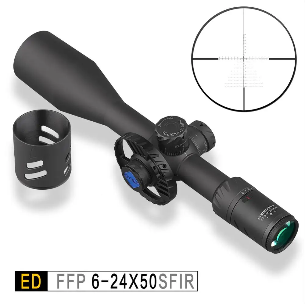 Оригинальные очки Discovery ED 6 24x50 SFIR FFP с чрезвычайно низкой хроматической