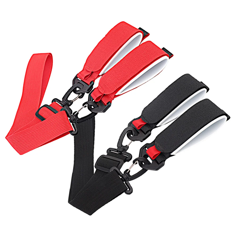 

2 Pcs Practical Snowboard Carrying Strap Length Adjustable Skiing Board Strap