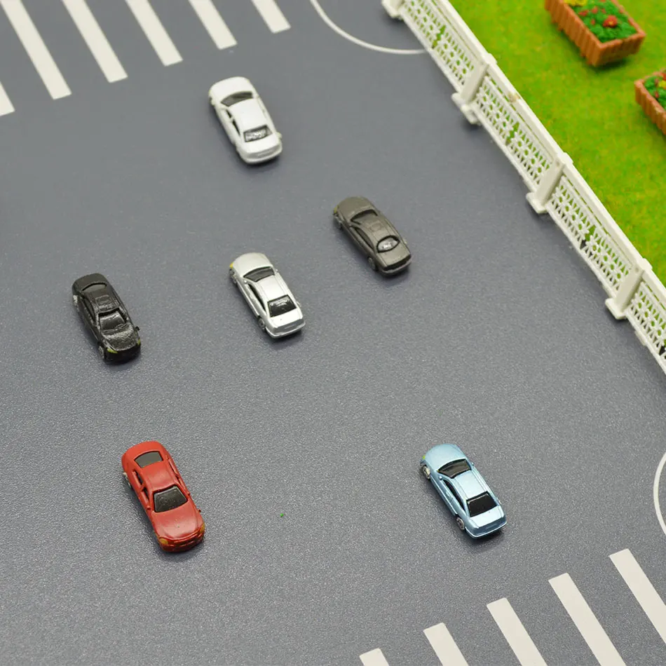 

200pcs/lot 1:200 Scale Model Car New Style Toy Car Kits Resin For Diorama Building Road Landscape Sand Table Layout Plastic