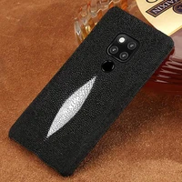 langsidi genuine stingray leather case for huawei mate 20 pro lite honor 8x fishskin cases for huawei mate 20 p20 pro cover capa
