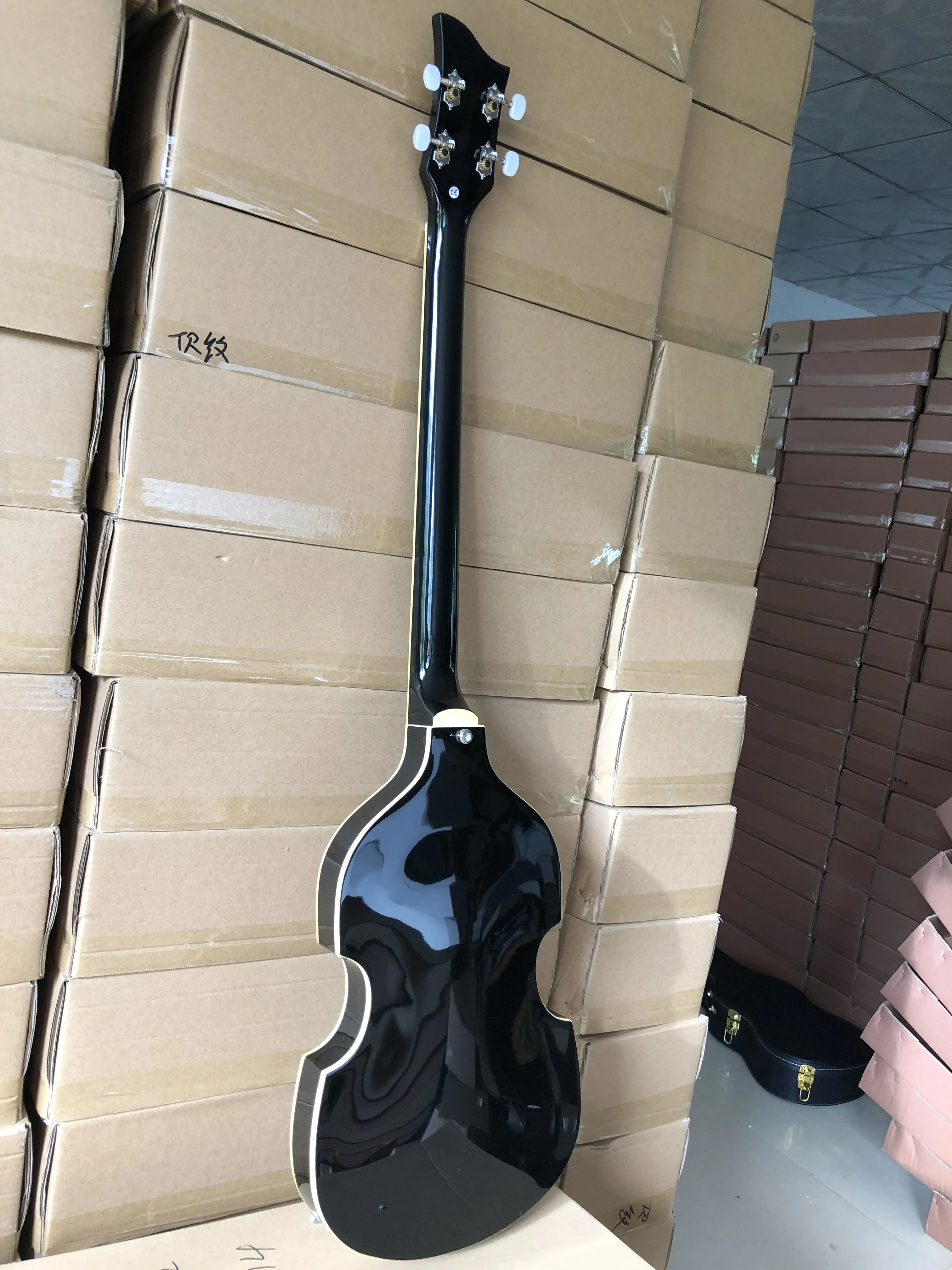 Новинка глянцевый черный бас Hofner BB2 изготовленный в Германии для скрипки