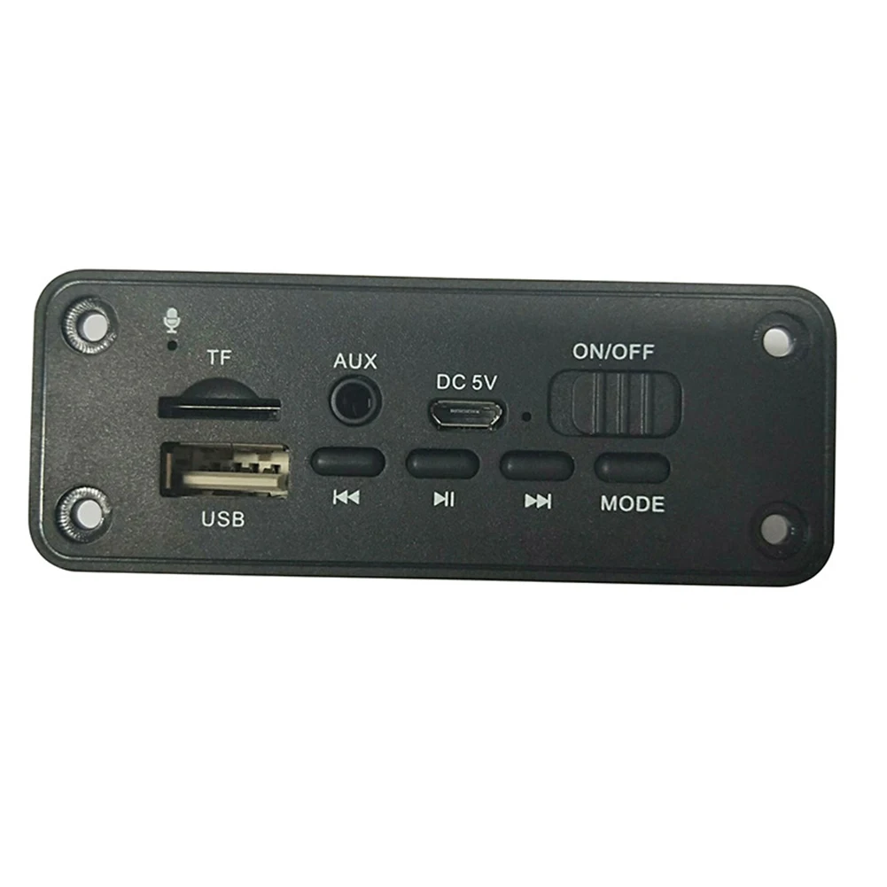 

Car Portable Module Audio FM 2.0 With Amplifier MP3 WAV Aux 2x3W Double Decoding Decoder Board Multi Functional