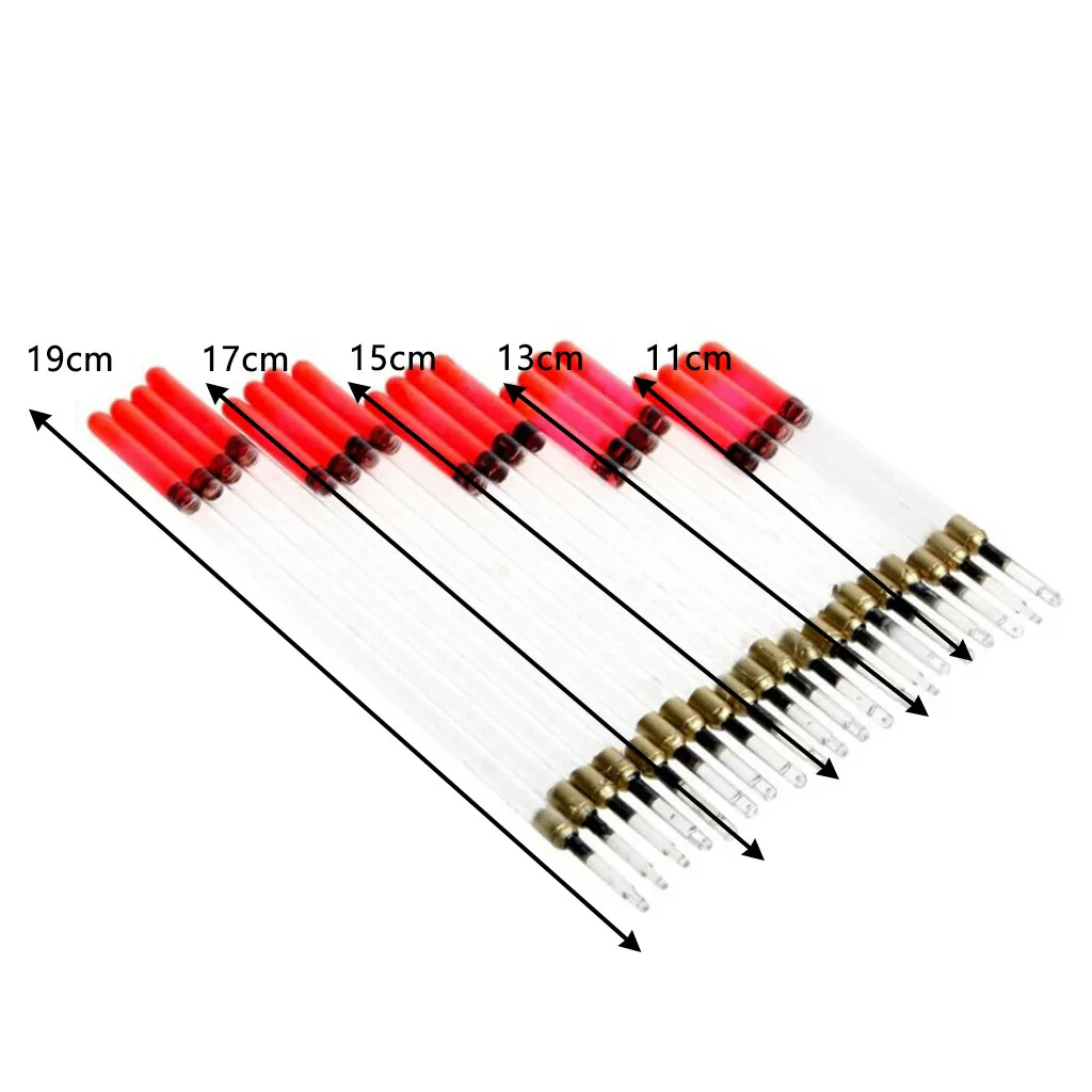 20 прозрачных кристальных вагглеров Рыболовные Поплавки плавающий стержень