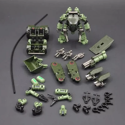 RIHIO деформационная игрушка для сборки King Infinity MM002 Mech power одежда для защиты+ инженерный Набор ПВХ экшн-игрушки - Цвет: E