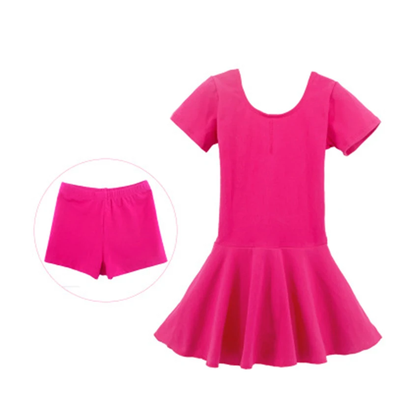 Детский хлопковый гимнастический купальник балет платье детский Лонгслив под