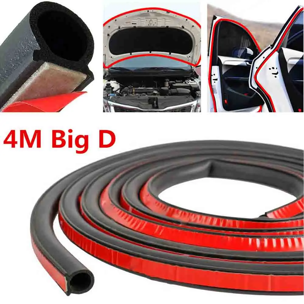 Уплотнительная лента для дверей автомобиля D-образная резиновая изоляционная