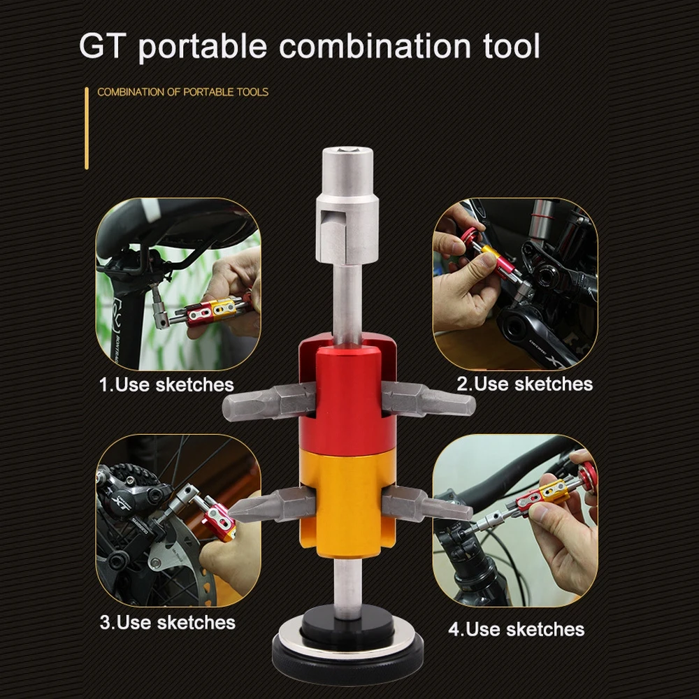 Набор инструментов для ремонта велосипеда шестигранный ключ крестовая отвертка