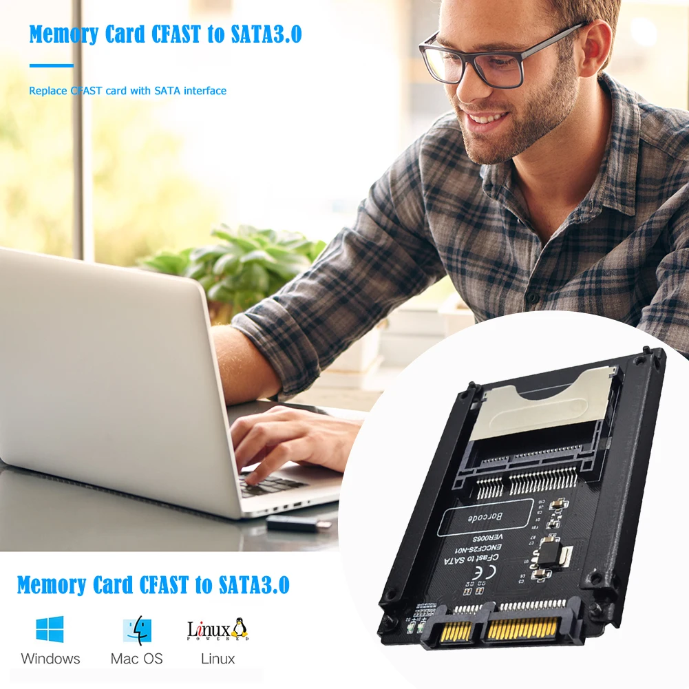 CFAST для SATA 3 0 HDD адаптер карта компьютер 22 Pin жесткий диск чехол считыватель карт
