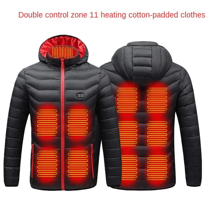 Zone 5 intelligent heating cotton clothes electric heating coat men's cotton clothes winter warm cotton clothes charging short