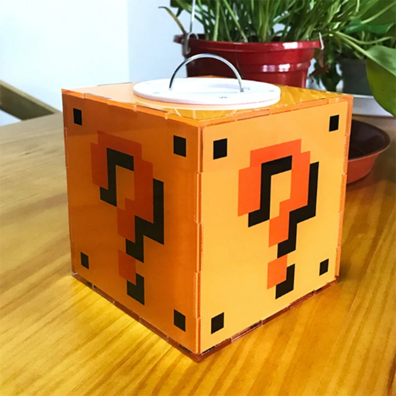 Ночной мигающий светильник Mindyn с сенсорным датчиком, лампа для игры Марио, светильник