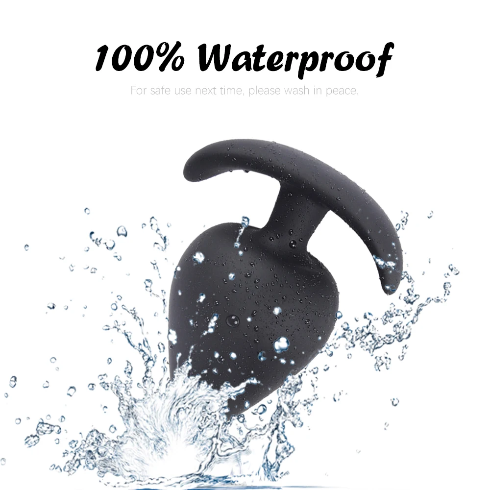 Анальная пробка силиконовая секс-игрушки черного и красного цвета массажер