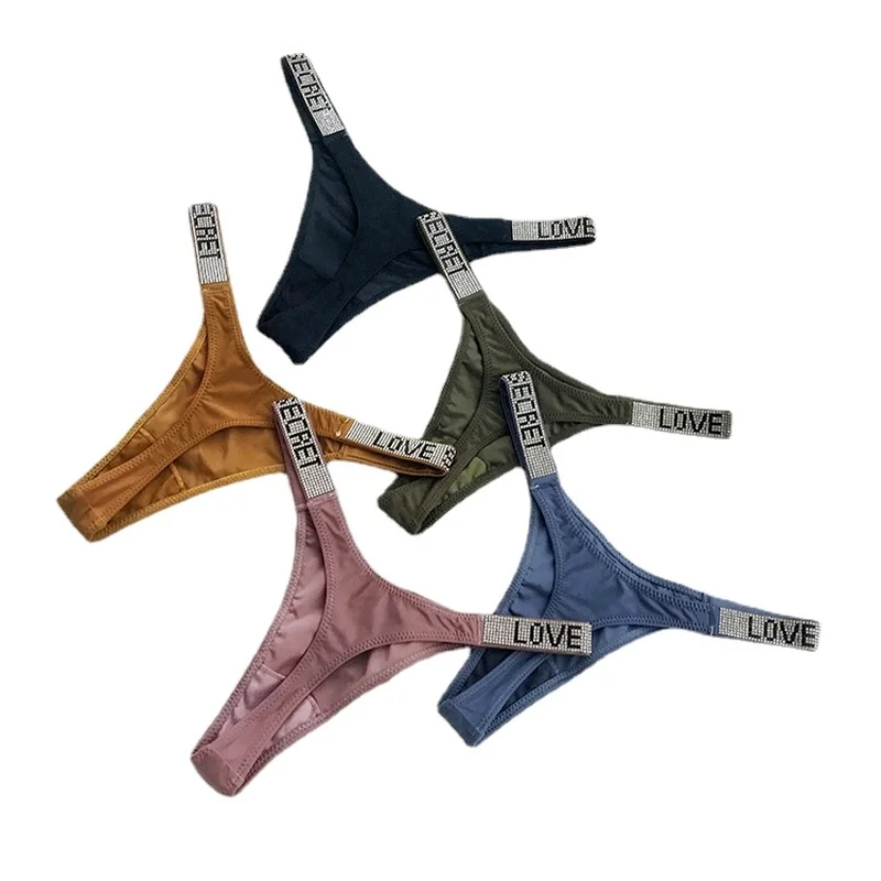 

Сексуальные женские трусики с кристаллами, разразы, нижнее белье для фитнеса, тренажерного зала, стринги с низкой посадкой, женское нижнее белье пуш-ап с надписью