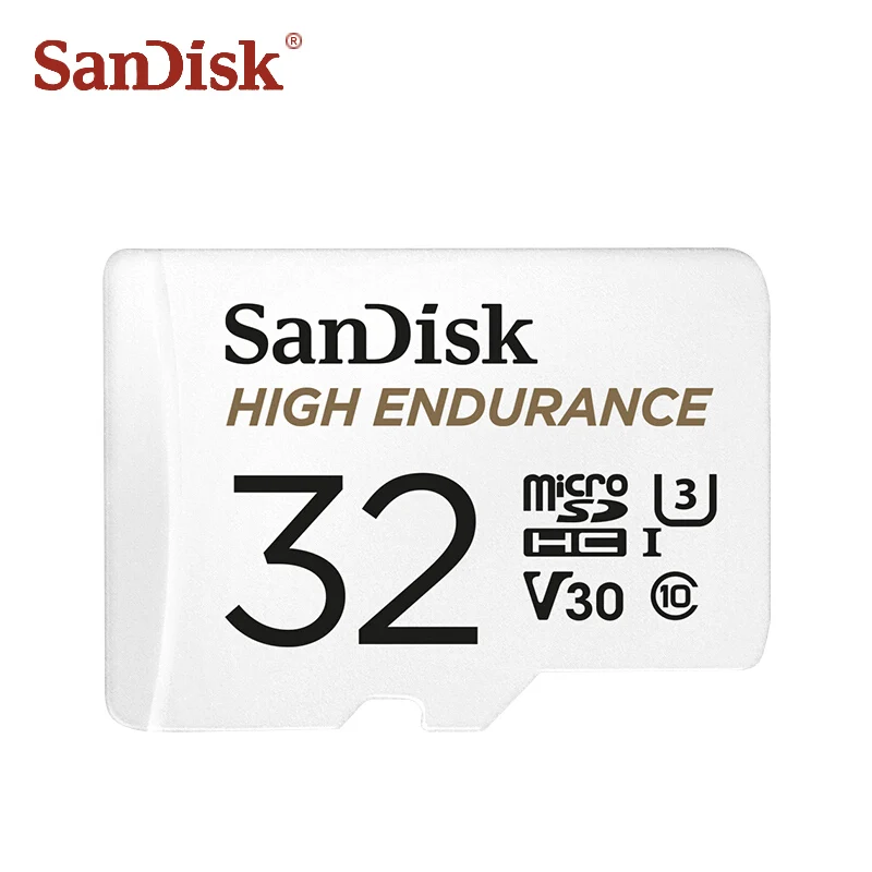 32 Гб SanDisk карта вождения 32 Гб 64 Гб 128 ГБ 256 ГБ высокая выносливость Micro SD карта C10 V30 карта памяти TF карты видео мониторинг - Емкость: 32 Гб