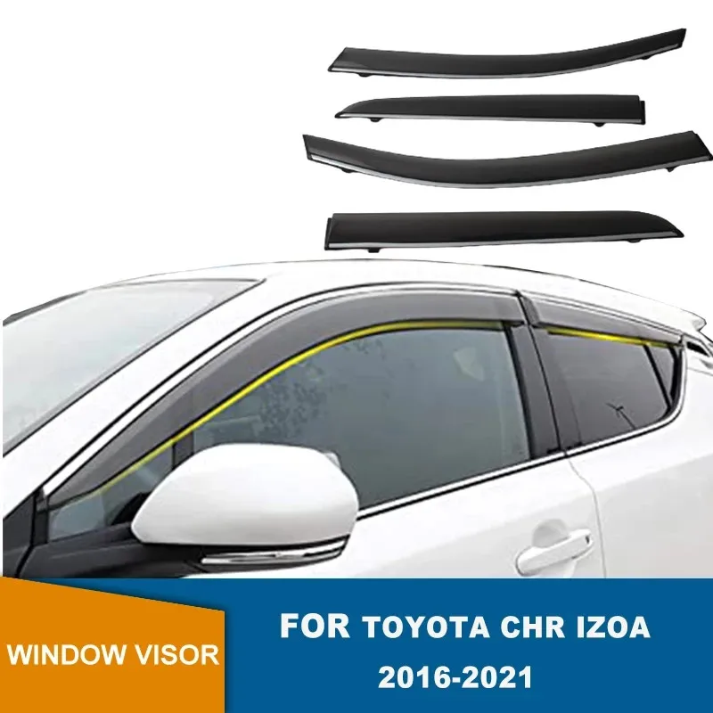 

Side Window Deflector For Toyota Chr C-hr Izoa 2018 Window Shield Sun Rain Guards For Toyota Chr 2019 SUN