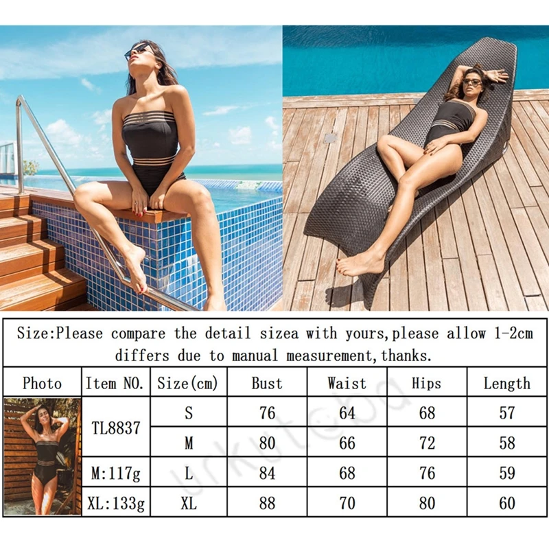 Женский слитный купальник пуш ап с эластичным бюстгальтером пляжная одежда