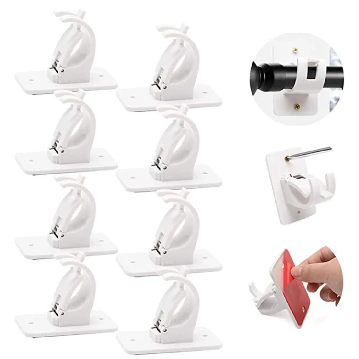 

Самоклеящиеся крепежные винты для штор, настенные крючки, держатель для штока