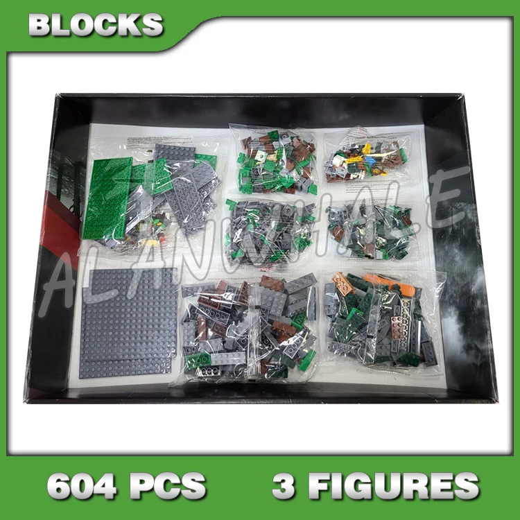 

604pcs My World Jungle Temple Skeletons Vine-covered Walls Video Game 10623 Model Building Blocks Toy Compatible With Bricks