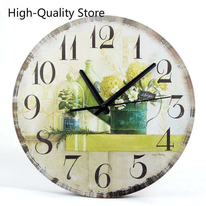 Водонепроницаемые бесшумные настенные часы с циферблатом домашний декор