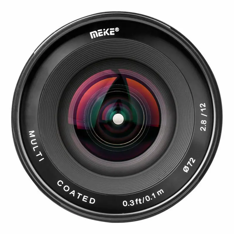 Meike камера 12 мм F2.8 широкоугольный объектив для камеры ручная фокусировка