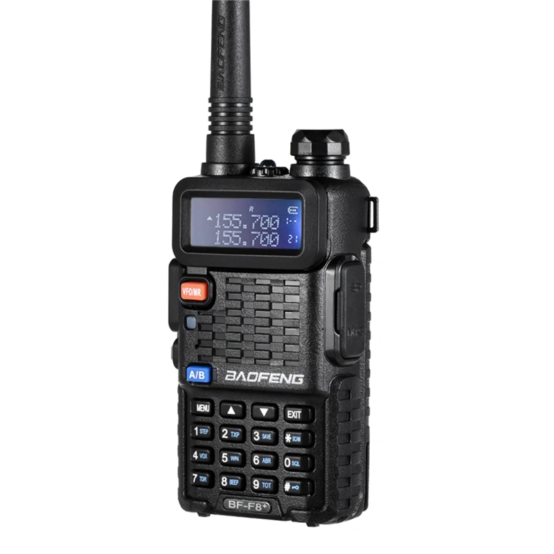 Baofeng F8+ Walkie Talkie Police Two Way Radio Pofung Dual Band Outdoor Long Range VHF UHF Ham Transceiver