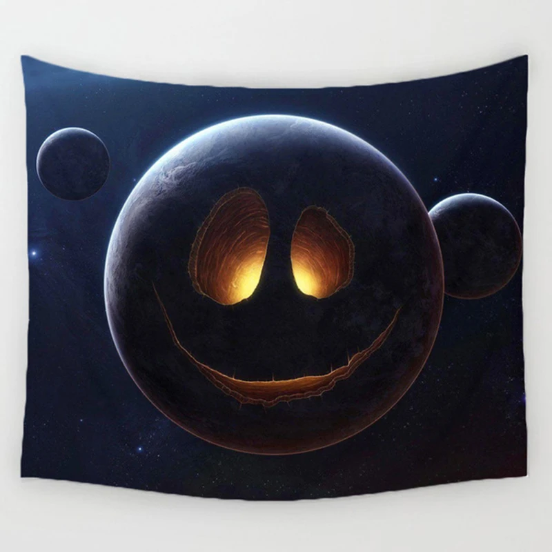 Гобелен с мандалой домашний декор Красивые Подвесные свечи ночное небо лес