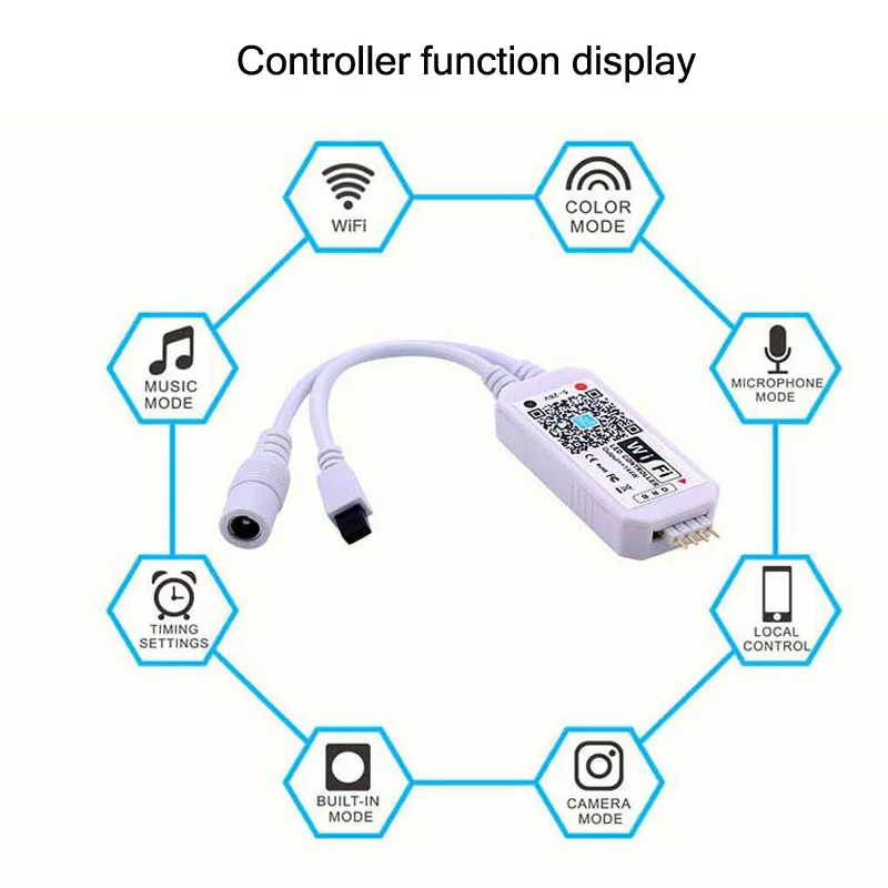 Комплект Смарт светильник ных лент с Wi-Fi RGB 5050 граффити световой ремень из