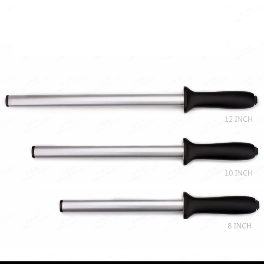 

(diamond)1pcs 12 inch sharpening rod kitchen knife sharpener sharpening steel diamond edge grind honing rod musat Sharpen