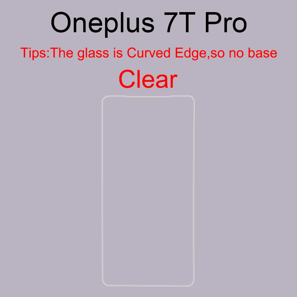 7T Pro Transparent 6D стекло для Oneplus 7t 7 Pro 6t 6 5t 5 Защита экрана One Plus 7 7pro Oneplus7 5D закаленное стекло для Oneplus 7t 7 Pro 6t 6 5t - Цвет: 7T Pro Transparent