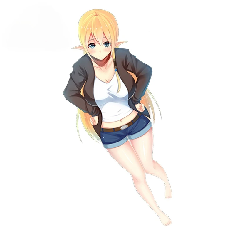 

Sexy Girl Colorful Car Sticker Gate Jieitai Kanochi Nite Kaku Tatakeri - Rory Mercury Funny Scratch-Proof Exterior KK13x6cm