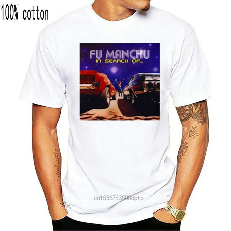 Новинка Мужская футболка Fu Manchu Eatin' Dust Rock Band черная белая S-2Xl B комфортная |