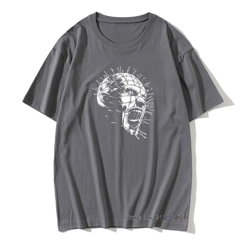 Мужские футболки Hellraiser Pinhead страшные новые с короткими рукавами стандартные