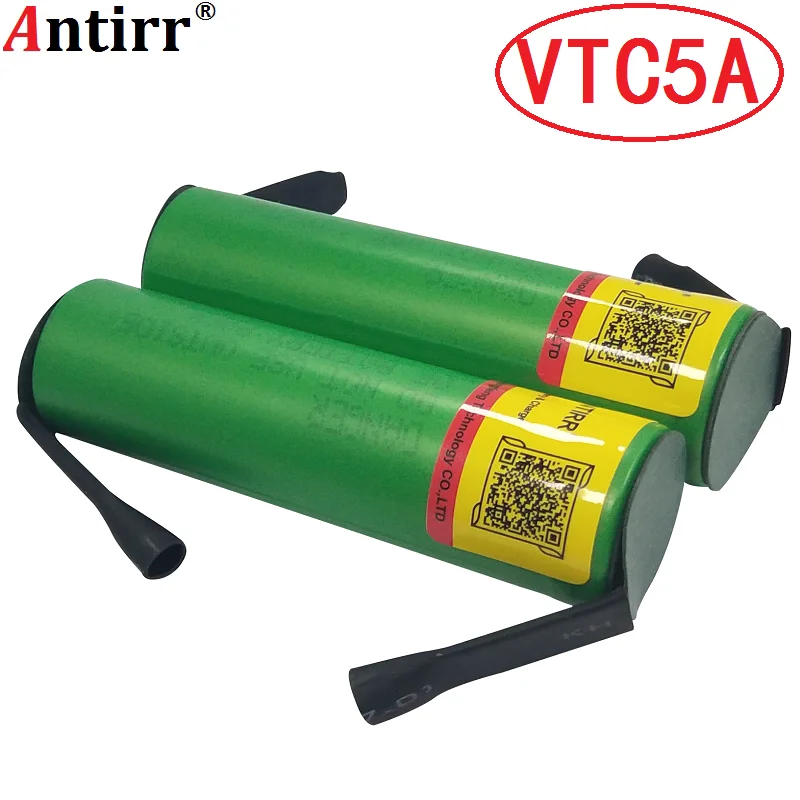 Оригинальная сварочная лента 18650 vtc5a US18650VTC5A 2600 мАч 35 А паяльная батарея для