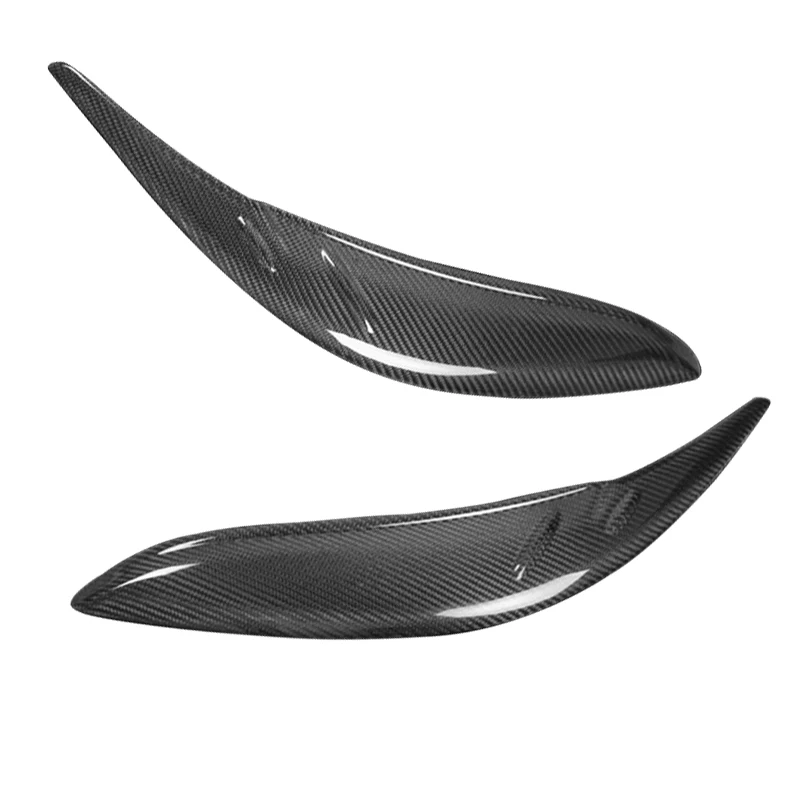 

2Pcs Carbon Fiber Headlight Eyebrows Eyelid Trim Sticker Fit for Toyota Sienna 2011+