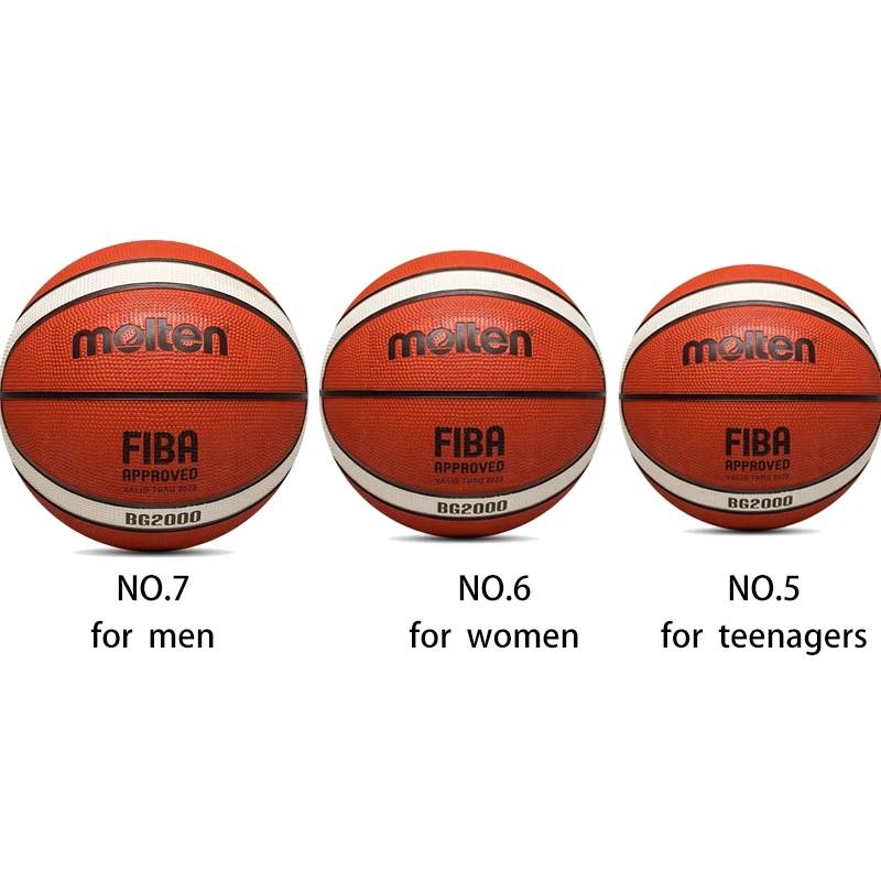 

2021 Molten Outdoor Indoor High quality Basketball rubber Materia Official Size7/6/5 abrasion resistant Basketball with needle