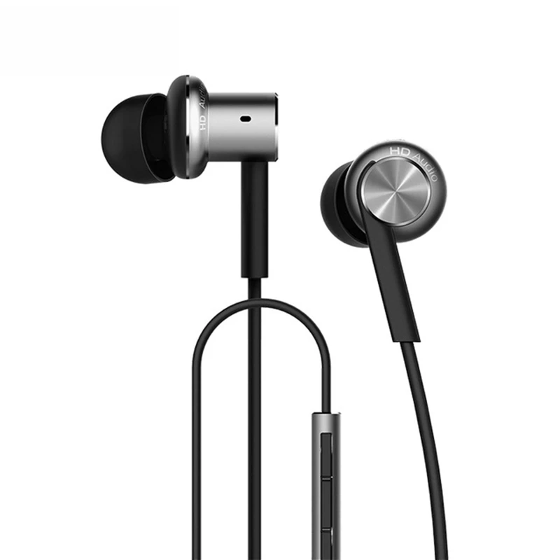 Silver Оригинальные гибридные наушники Xiao mi в уши, HiFi наушники mi Piston 4 с mi c для mi 4C 4S 5 5S 5X 5S Red mi 5 k20 note 3 7 8 pro - Цвет: Silver