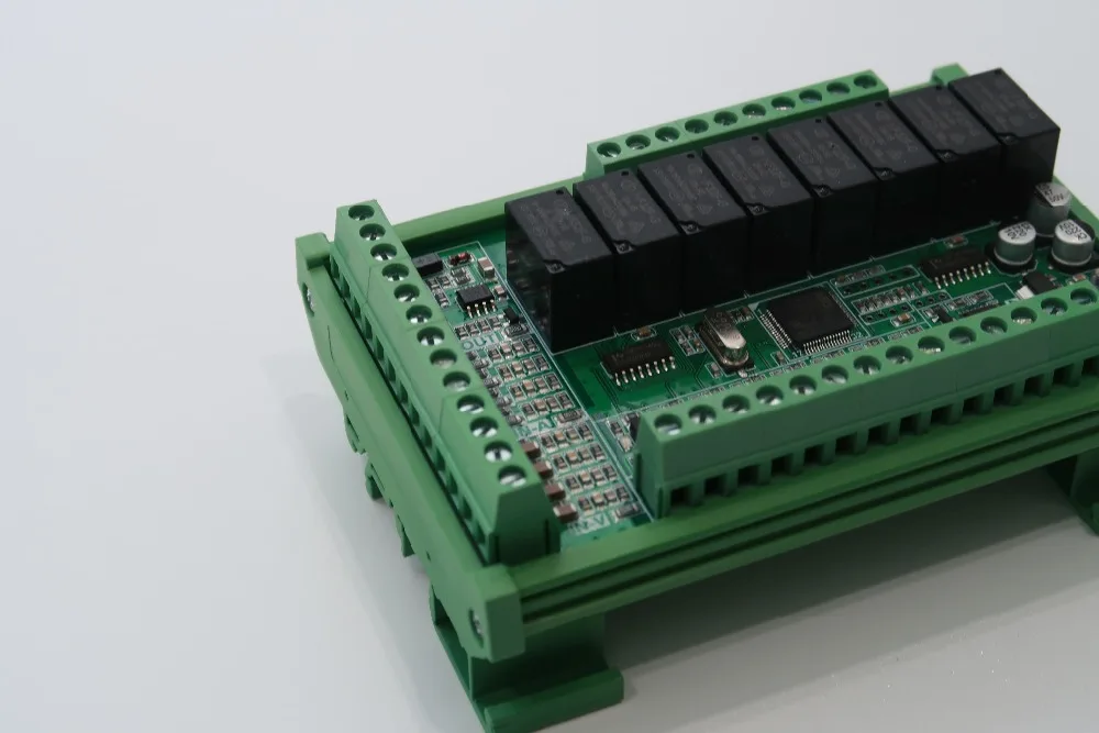 Modbus RTU 8 способ релейный модуль 8AI 1AO аналоговый вход, выход 485 Связь доска 8DI/8DO Цифровой Реле промышленный модуль