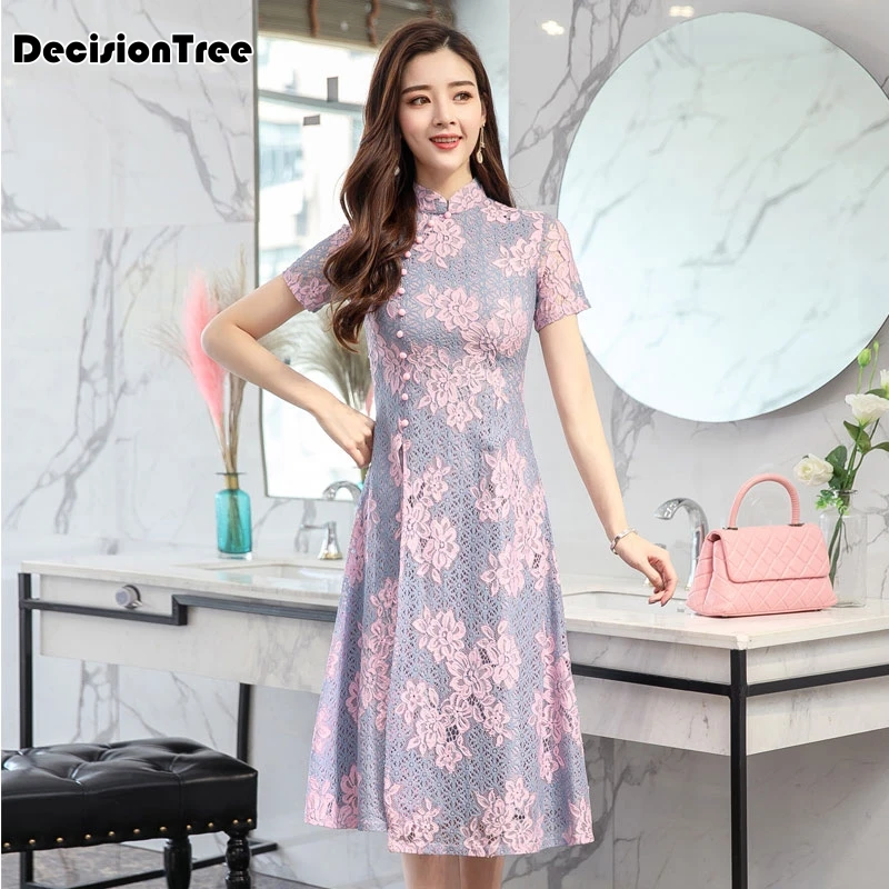 Традиционное китайское платье цвета шампанского, qipao, женские вечерние платья, flok cheongsam, женские короткие кружевные вечерние платья qipao