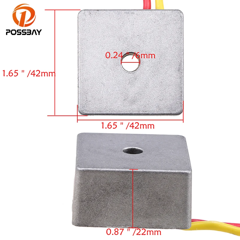 Винтажный Алюминиевый выпрямитель регулятора напряжения POSSBAY для мотоцикла