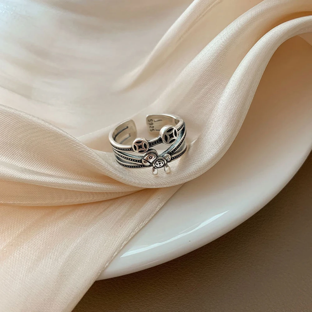 

Adjustable Vintage Cute Chic Handmade Pony Coin Lovely Knuckles Rings for Women Girls Charm Gift Fashion Jewelry Vintage Rings