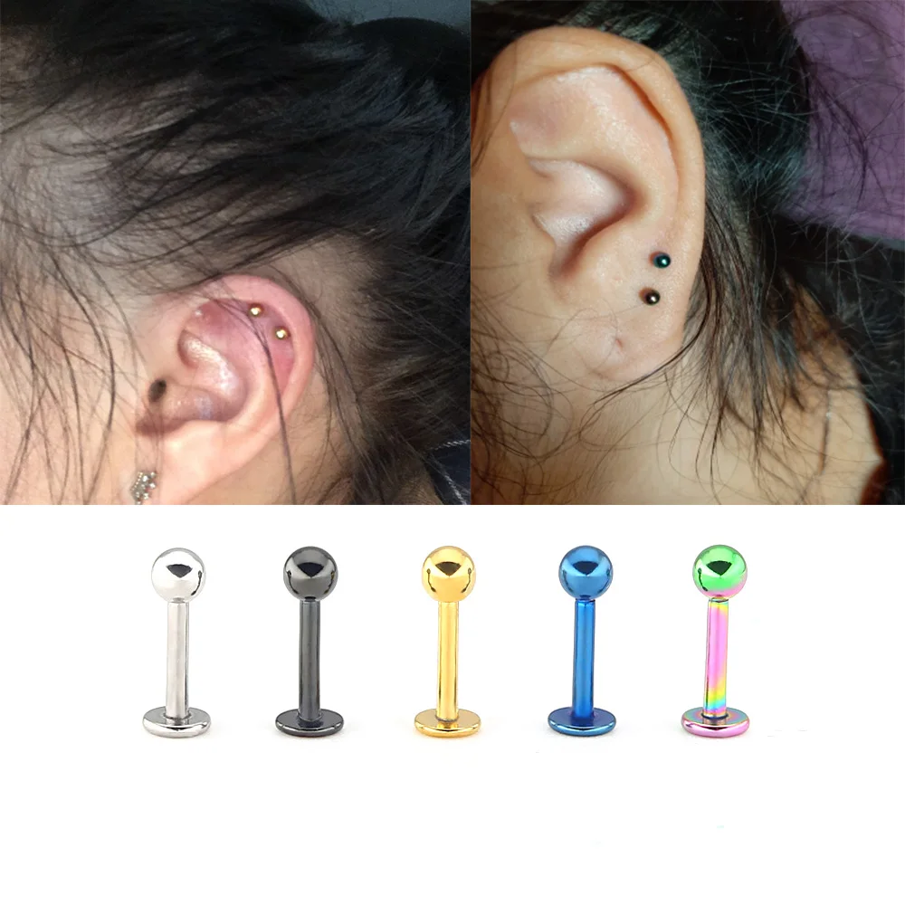 Кольца для губ стальные сегментные кольца пирсинга пирсинг языка Ушная