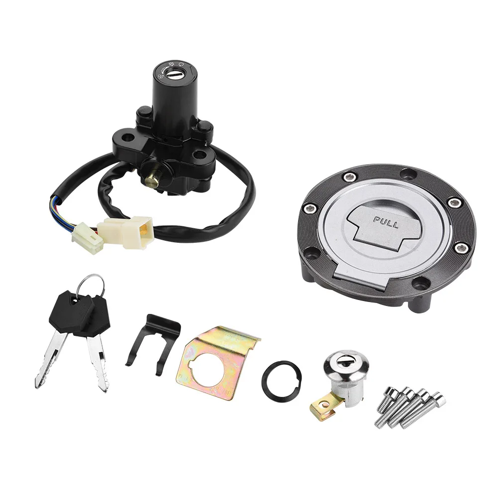 

Motorcycle Ignition Switch Fuel Gas Cap Seat Lock Keys for Yamaha YZF R1 R6S FZ6 FJR1300