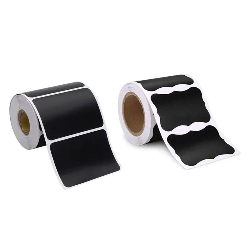 150pcs/roll Blank Chalkboard Labels Removable Sticker for Kitchen Canning Mason Spice Jars Gift Packaging