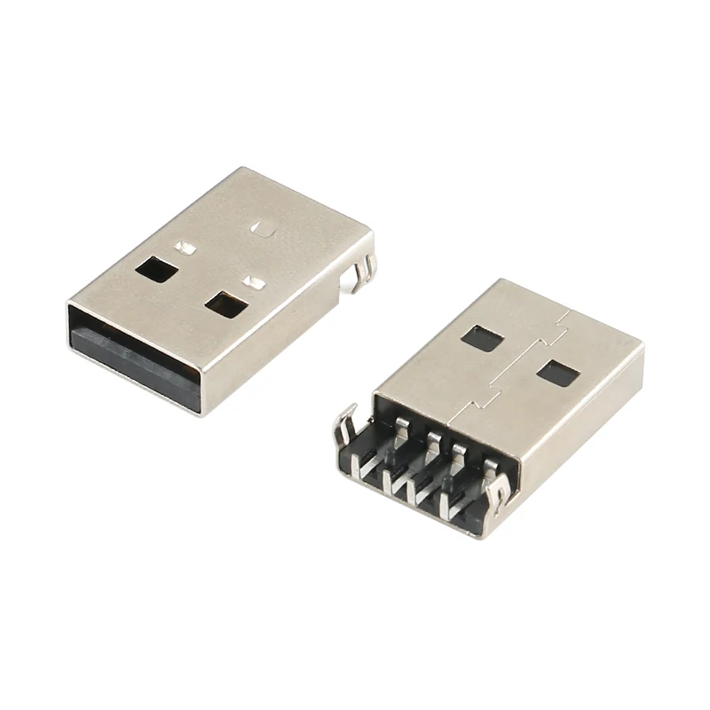 10 шт./лот USB 2 0 разъем типа A 4-контактный AM для пайки 5 SMT кабель | Обустройство дома