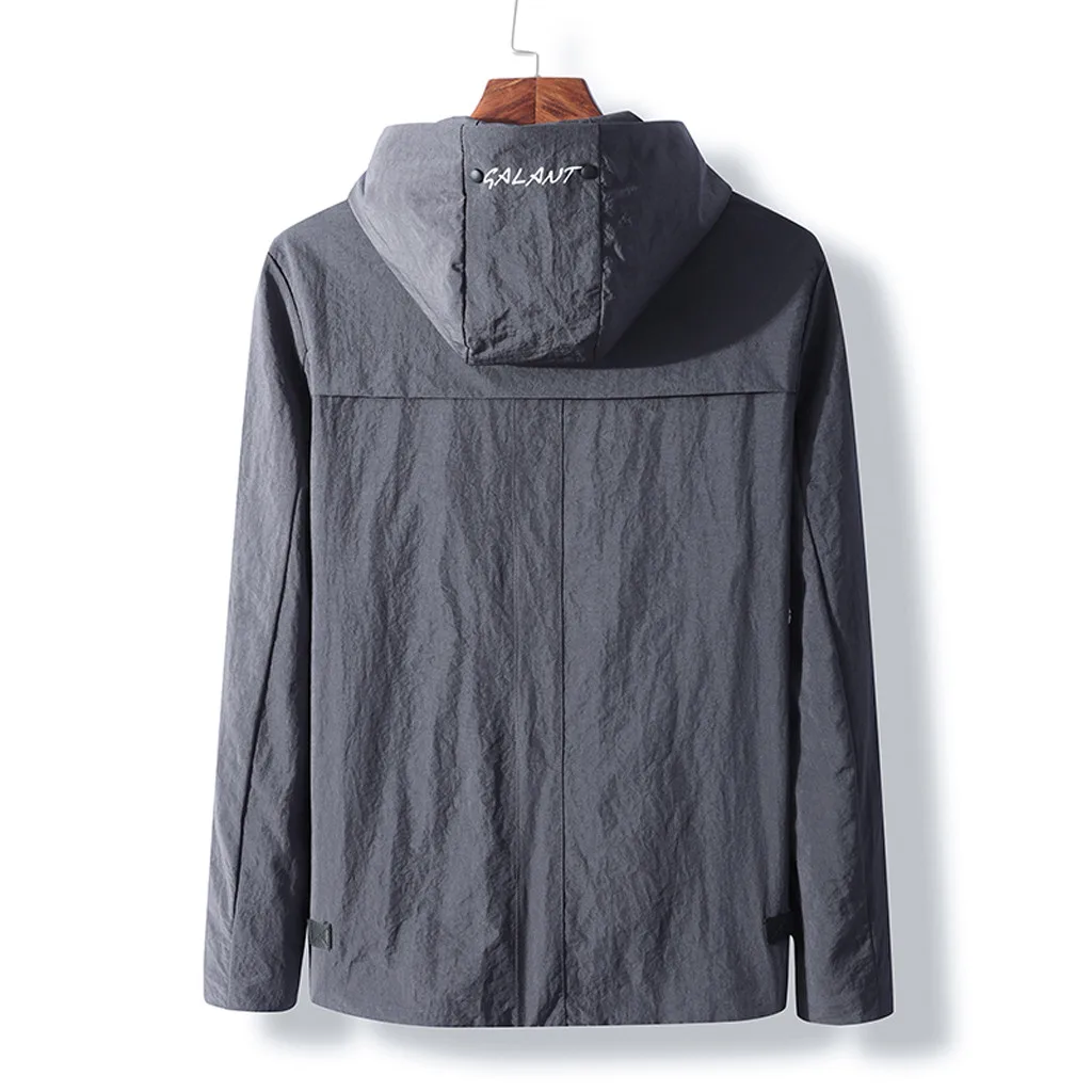 SAGACE 2020 осеннее Новое модное мужское пальто ветровка тонкое с капюшоном
